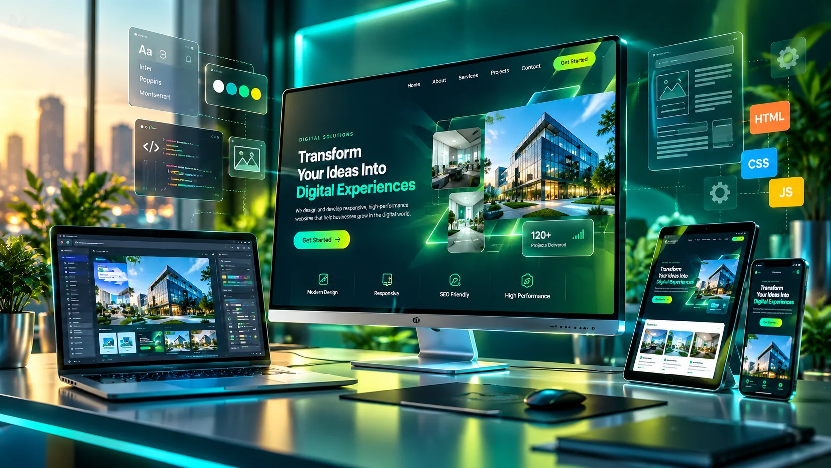 Premium website design and development